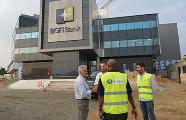 Travaux construction du bâtiment F de BGFIBank Gabon